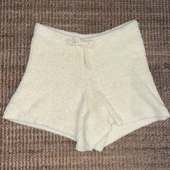 Danielle Bernstein Fuzzy Drawstring Shorts - Picture 3 of 5